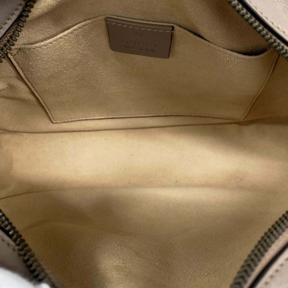 GUCCI Cream Leather GG Marmont Shoulder Bag - Picture 4 of 13